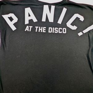 Panic At The Disco 2019  Long Sleeve Tee.  Logo on front - Band on Back.
